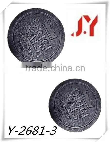 wholesale no brand jeans Faux leather patches