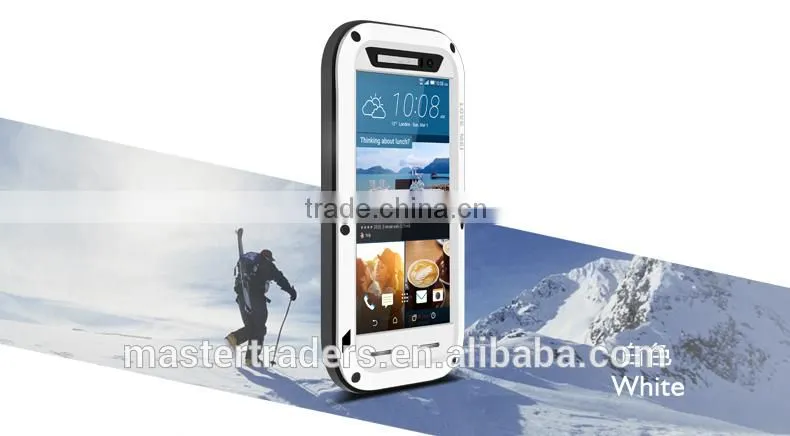 Original LOVE MEI Powerful Metal Waterproof Dirtproof Shockproof Protective Case For HTC One M9 MT-3529