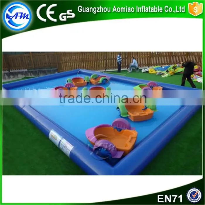 New product Amazing game floating inflatable boat swimming pool