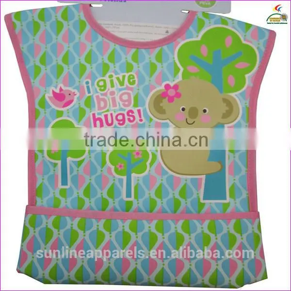 baby dinner dress baby bib long sleeve