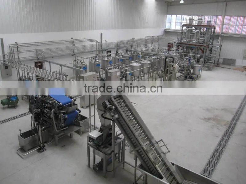 Turnkey project of Industrial concentrated apple juice production line