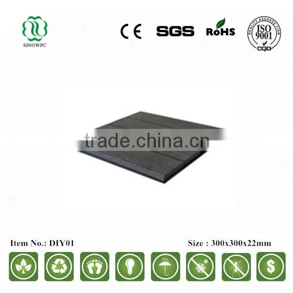 EU standard waterproof WPC DIY Deck Tile
