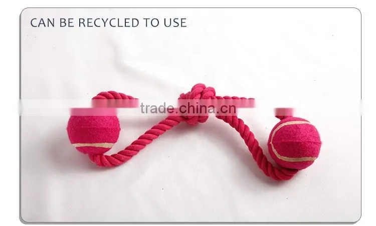 rope toy for pet dog with durable cotton knots and reasonable price