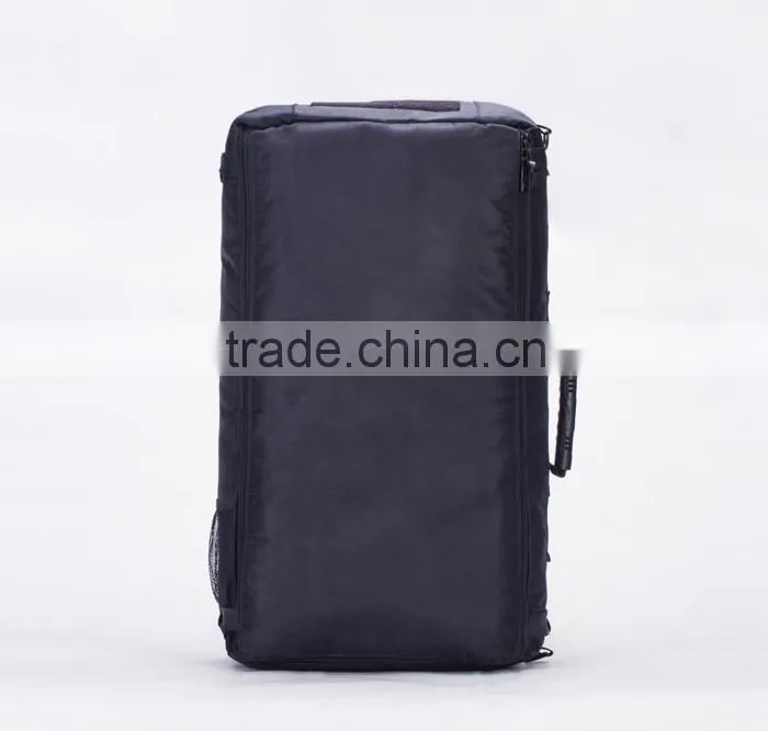 Multifunctional black hiking backpack with laptop compartment