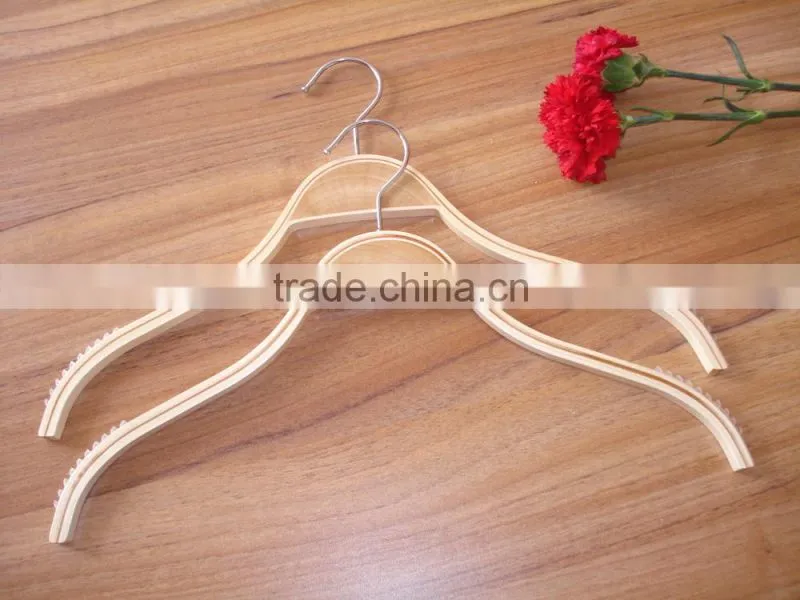 cheap wooden hanger /wooden coat hanger