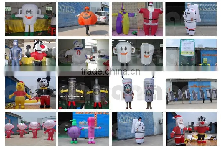 Professional advertising inflatable dinosaur costume with high quality