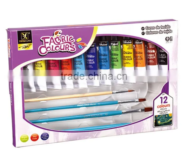 In Stock Hot Sell Delicate Multicolor 12 Color Art Acrylic Colour Paint