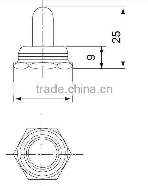 CNTD manufacturer Miniature Toggle Switch with CE approval 3 Pins Toggle Switch ON-ON C512B