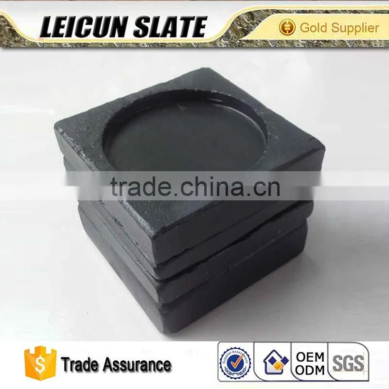 Rough Eage Square Slate Soap Dish