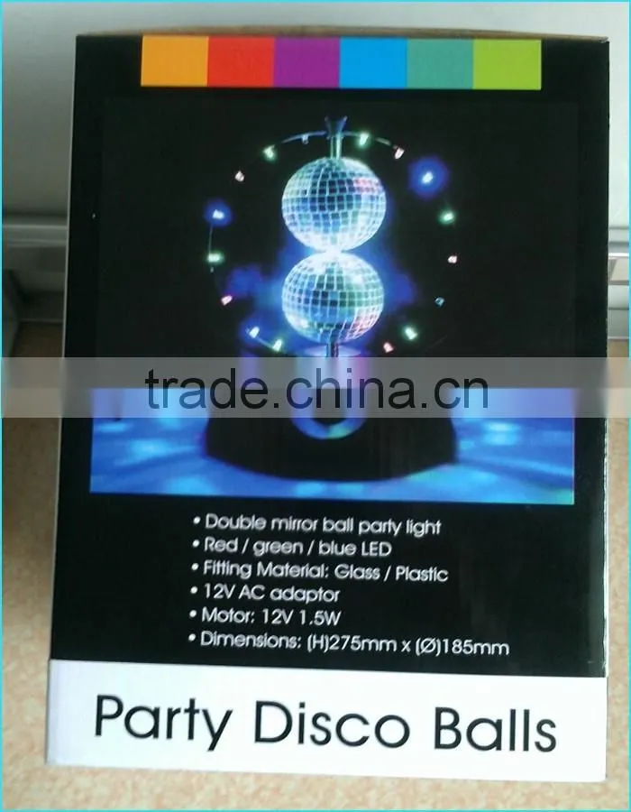 LED color changing Holiday party Mirror Disco Ball Lamp