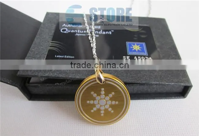Sunflower Gold Aluminium Alloy Quantum Science Scalar Energy Pendant