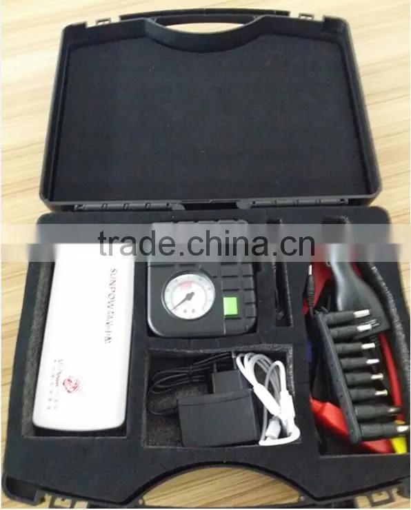 SUNPOW mini portable jump starter with air compressor