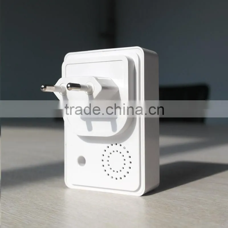 manufacturer supply wireless doorbell with 2 receiver and no battery waterproof doorbells Plug in Qingdao of E2