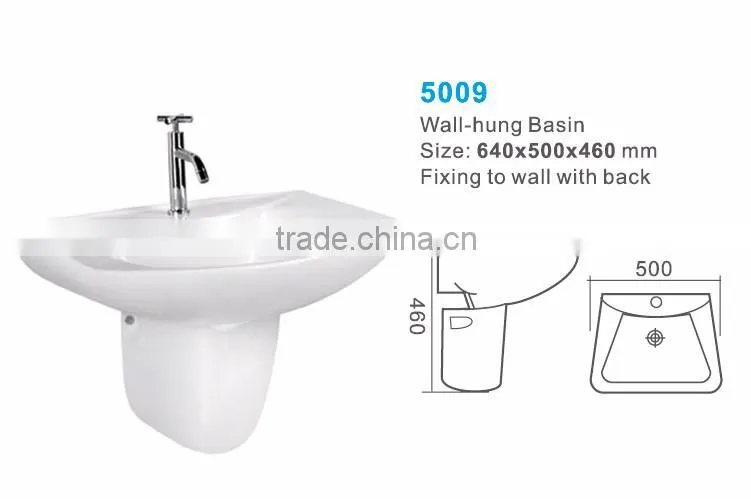 wall hung ceramic wash basin Chaozhou manufacturer