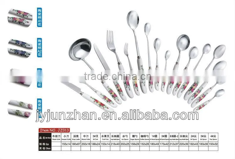 Gift ceramic cutlery spoons made by factory and sell by factory directly