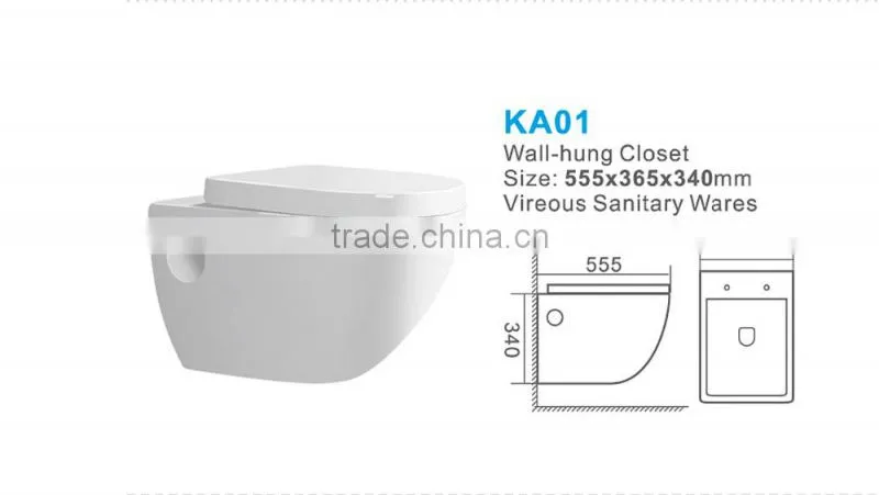 KA01 WC ceramic wall-hung toilet Sanitary Ware TOILET