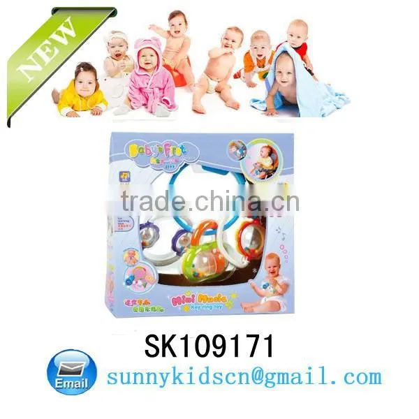 Cheap plastic baby bell rattle toy