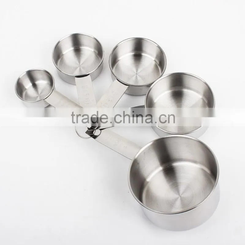 Premium Quality Measuring Cups and Spoon Stainless Steel 11 Piece Stackable Set by KitchenMade