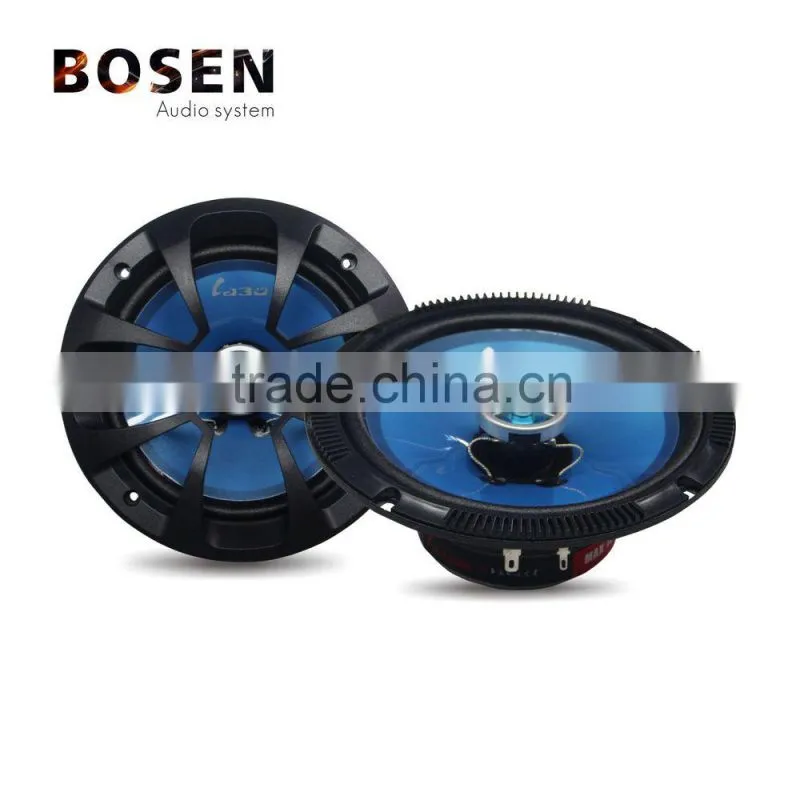 coaxial 6.5 inch Speaker for car with rubber surround diaphragm high power