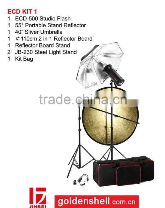 JINBEI ECD series professional studio flash kit 1, Strobe Kit, Photo flash set, monolight, photographic equipment