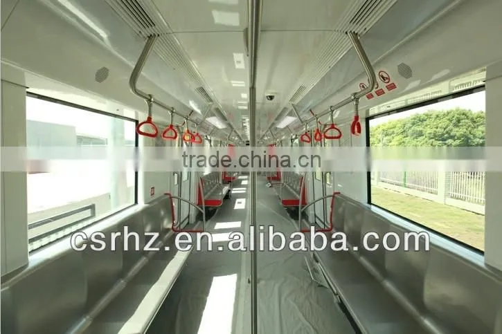 Metro vehicle, subway car, railway car