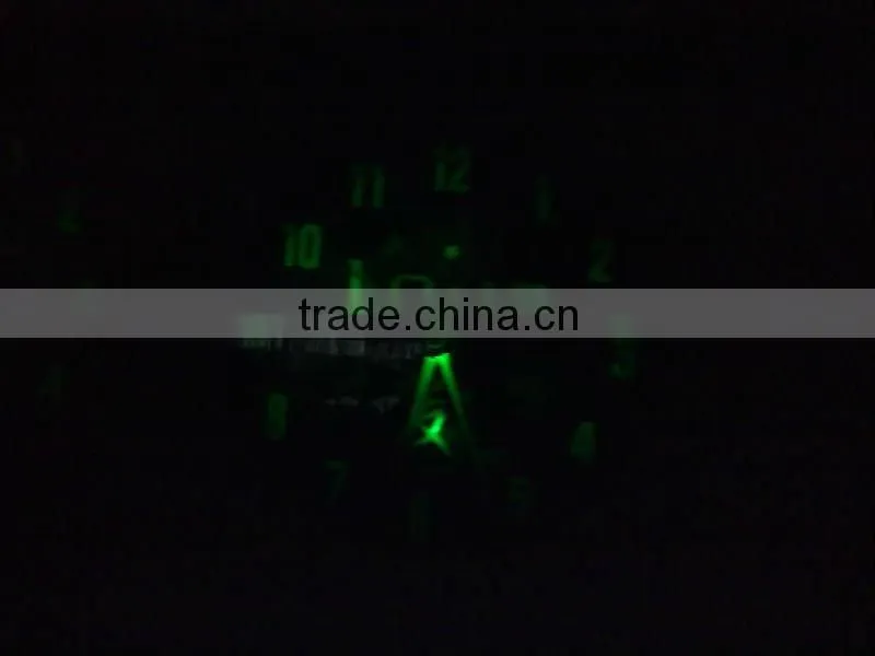 12" Smart light metal silence wall clock