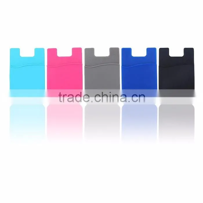 3M sticker adhesive personalized silicone key card holder wallet supplier