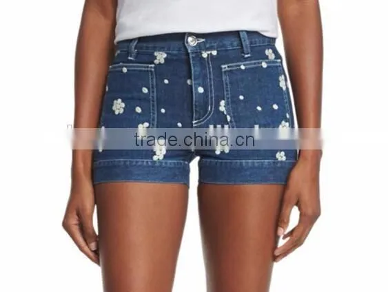 2016 Fashion Sexy Stressed Skinny Denim Jeans Shorts For Women Wholesale
