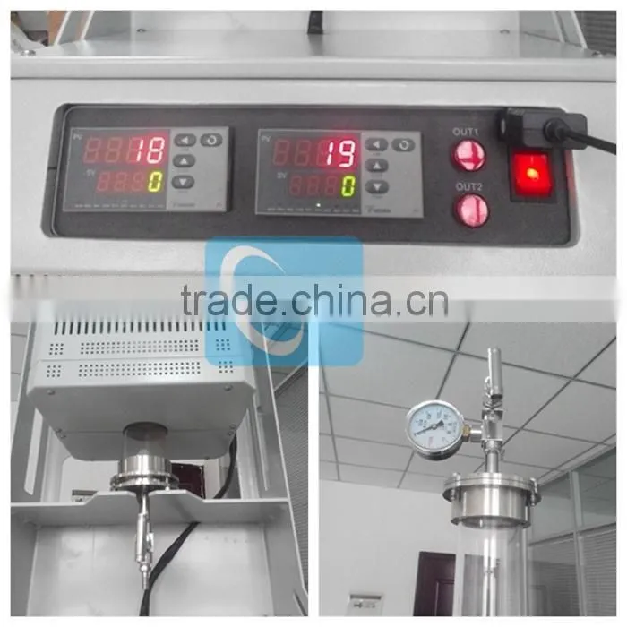 Manufacture 1200c vacuum lab vertical tube furnace with CE