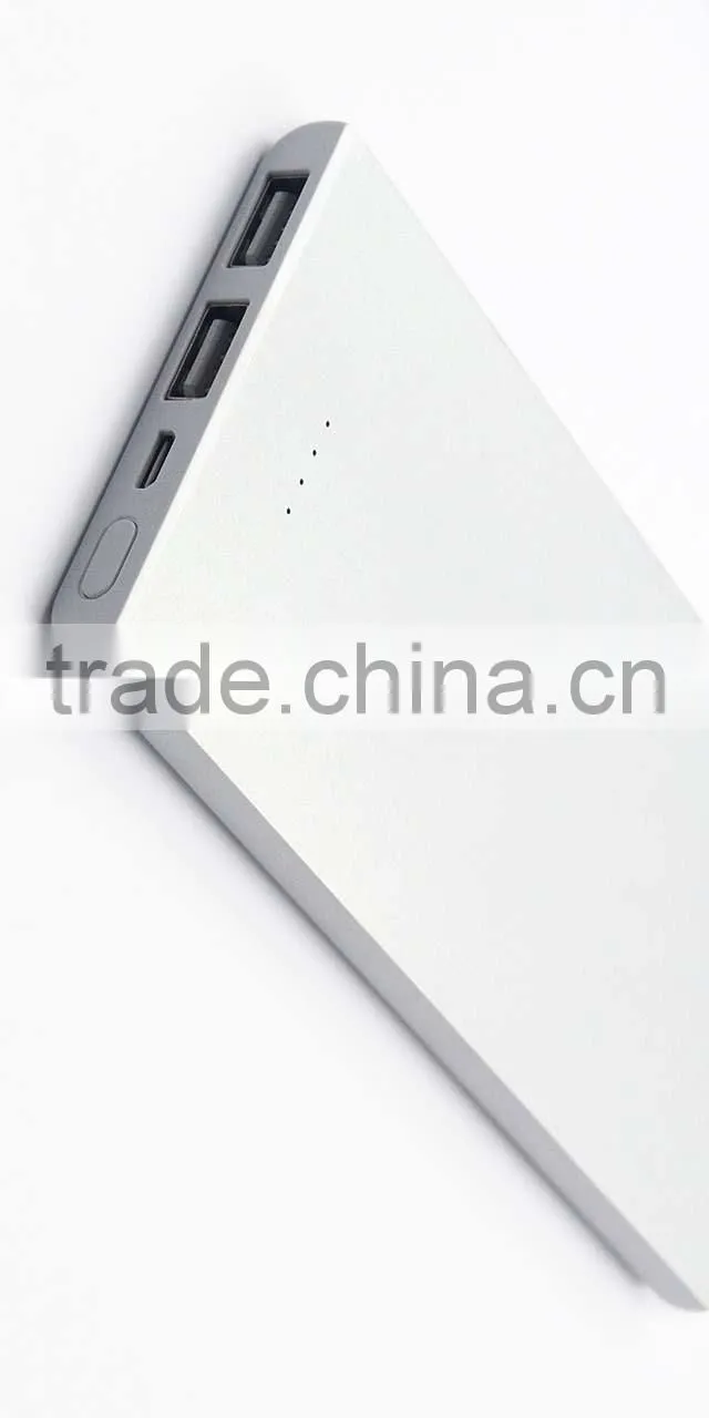 Best selling silver color power bank 8000mah power bank OEM charger