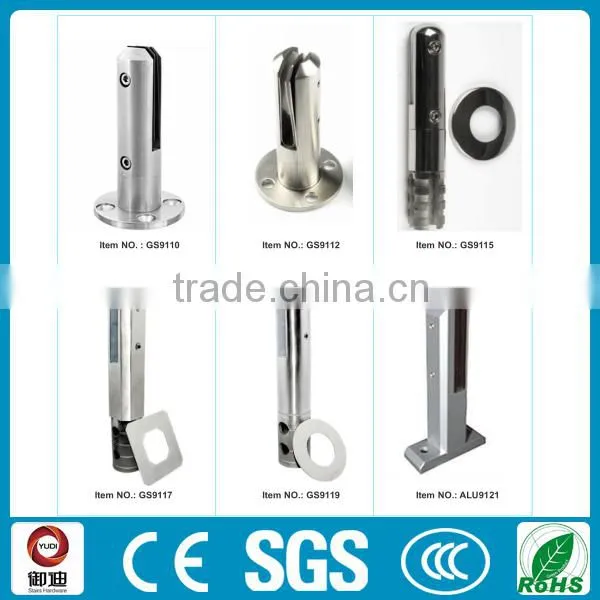 exterior terrace square shape aluminum glass spigots
