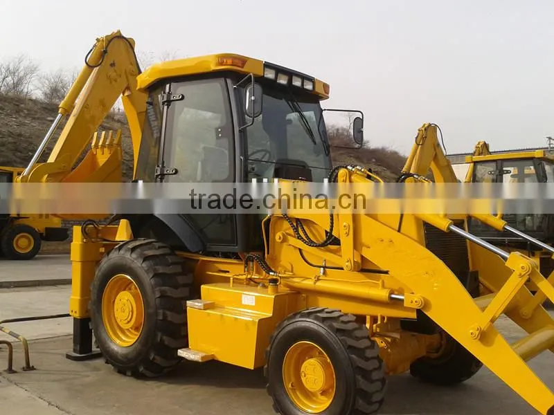 backhoe loader with Cummins engine