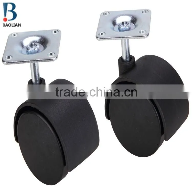 shenzhen good 2-inch nylon Medium Duty furniture Caster with top plate