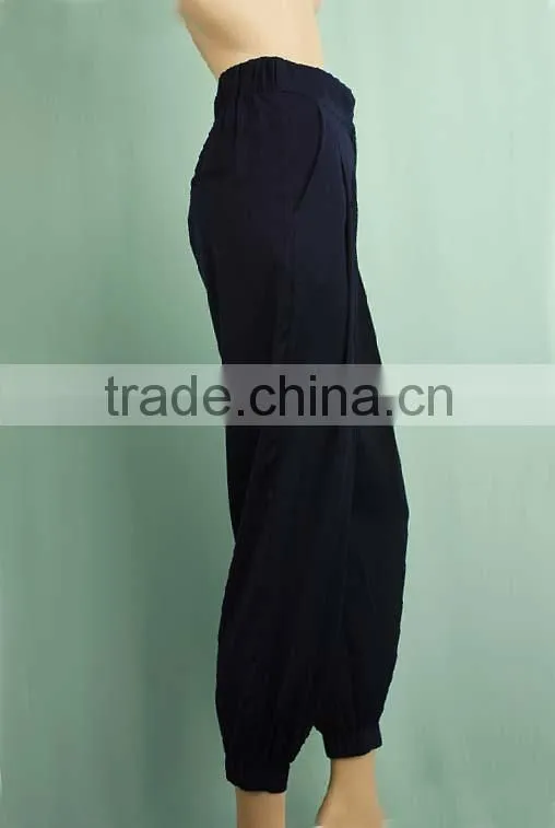 Women casual wear plain dyed ladies wholesale sweatpants DP150832603