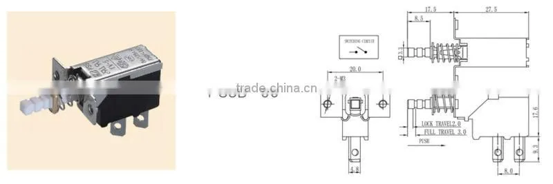 Power pushbutton switch TV-5