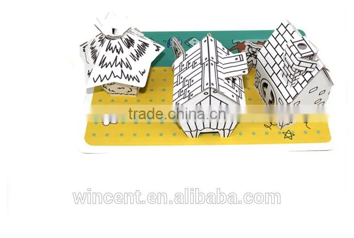 Kids DIY Painting 3D Puzzle