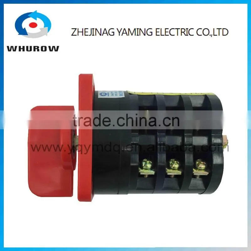 Changeover rotary cam universal switch HZ5-20/4 M05 three poles electrical low current 20A control machine silver contacts