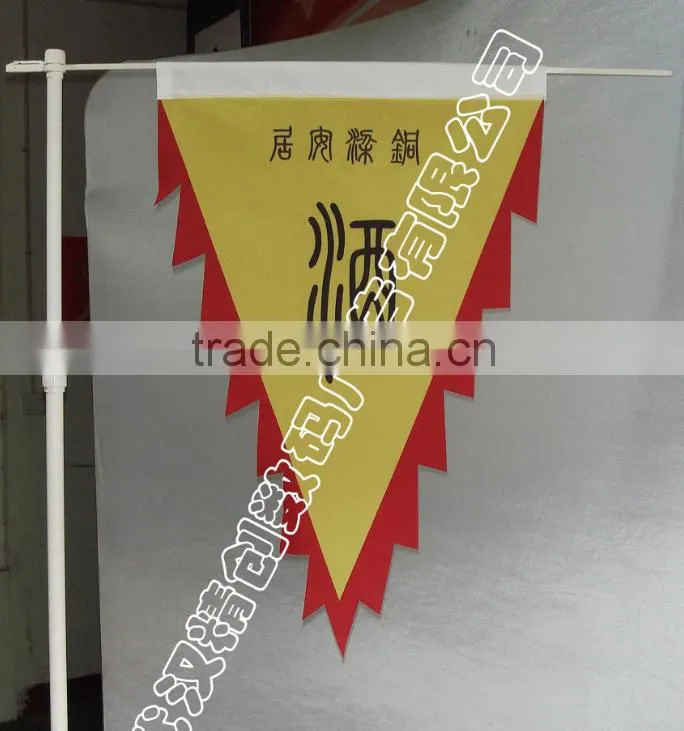 oval shape flag fringes flag custom made flag