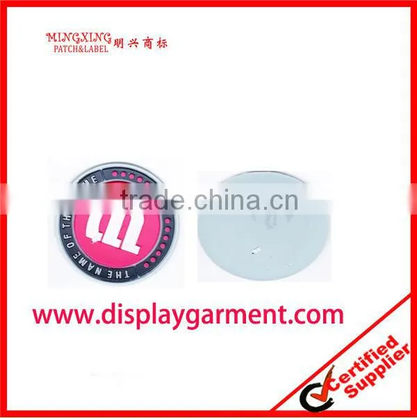 embossed silicone rubber label