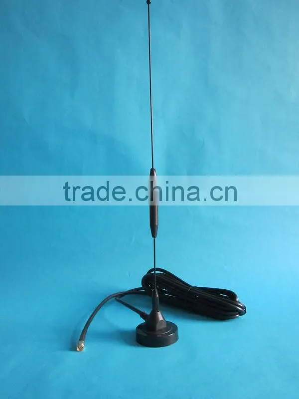 Professional high gain 9dbi 3g magnetic antenna 3m cable SMA/SMB/ MCX/MMCX etc connector for your optional