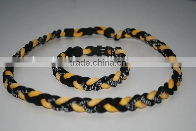 Handmade China factory price sports useful cheap braided necklaces