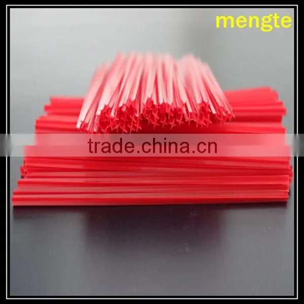 yiwu factory direct sale Newest design "+" shaped red plastic coffee stir/stick
