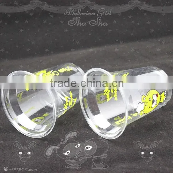 cartoon plastic cup with printed animal