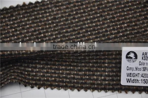 Hot sell high quality wool viscos nylon blend woolen fabric for fashion coat