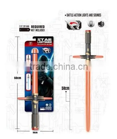 2016 86 cm length Led Flashing laser Sword toy with laser light and sound toy