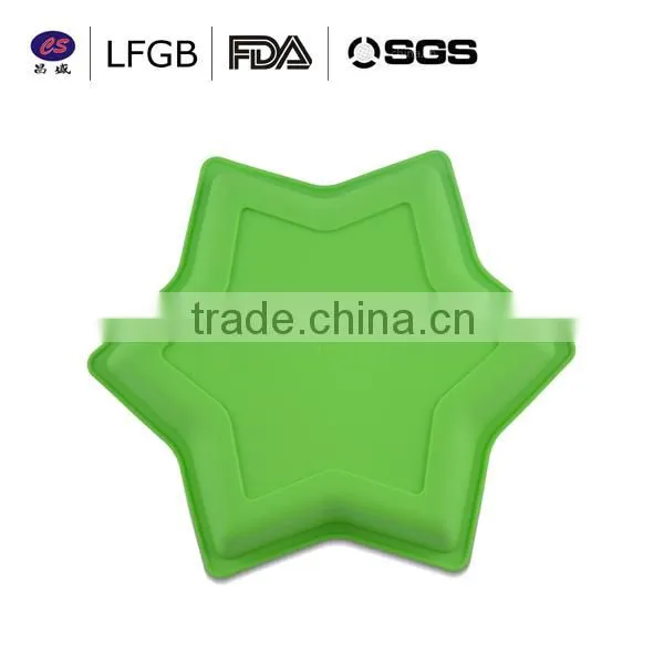 DIY fashionable high quality star shape silicone cake molds