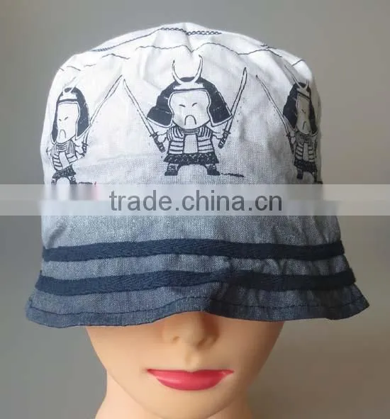 polyester/cotton popeline printing bucket hat,white cotton bucket hat
