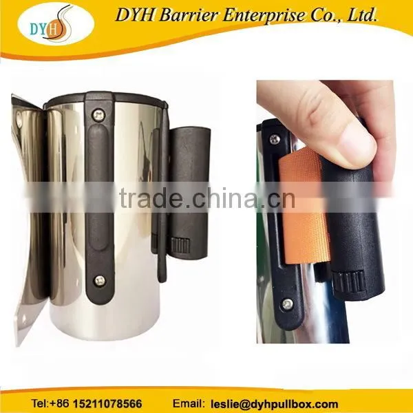 Factory direct stylish retractable wall mounted belt barriers
