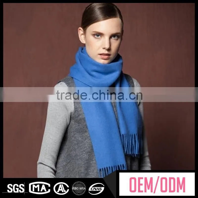 New design scarf pashmina, pure cashmere knitting scarf in solid colour, woven light cashmere scarf