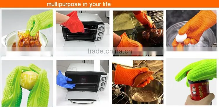 Fda Silicone Cooking Gloves Silicone Oven Glove,heat resistant bbq glove